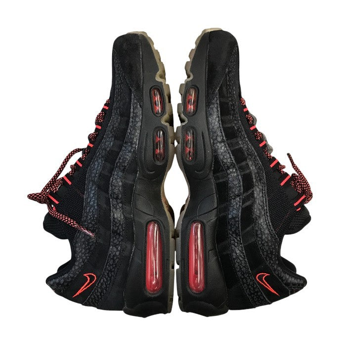 NIKE ナイキ AIR MAX 95 スニーカー メンズ ローカット エアマックス ブラック/レッド 27㎝ AV7014-001 中古 T1