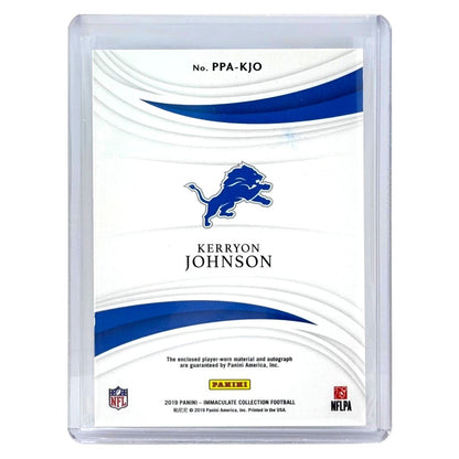PANINI NFLカード IMMACULATE COLLECTION KERRYON JOHNSON DETROIT LIONS /10 #PPA-KJO 中古 IT1