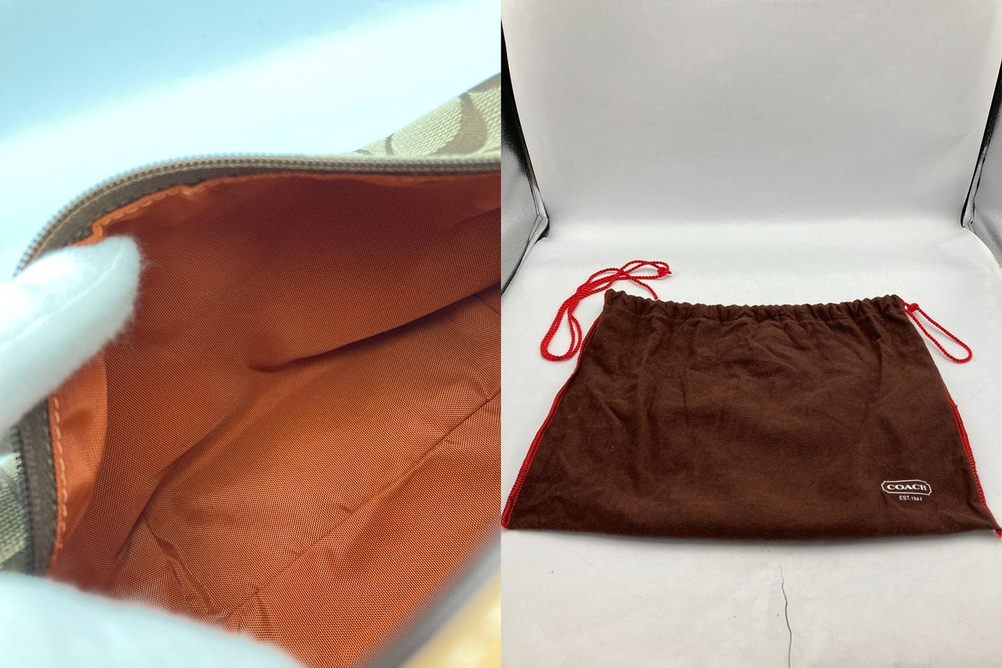 COACH コーチ シグネチャー ハンドバッグ/アクセサリーポーチ 中古 D4