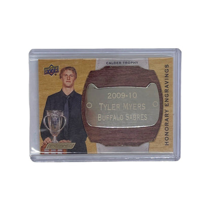 UPPER DECK NHLカード ENGRAINED HONORARY ENGRAVINGS TYLER MYERS 048/100 #HE-CM10 中古 IT1