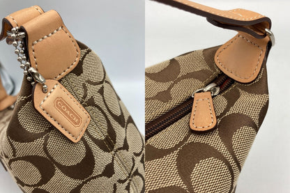 COACH コーチ シグネチャー ハンドバッグ/アクセサリーポーチ 中古 D4