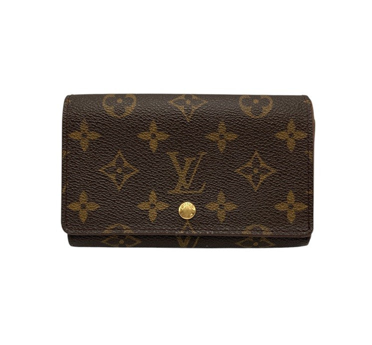 LOUIS VUITTON ルイヴィトン モノグラム ポルトモネ ビエ トレゾール M61730 中古 D4