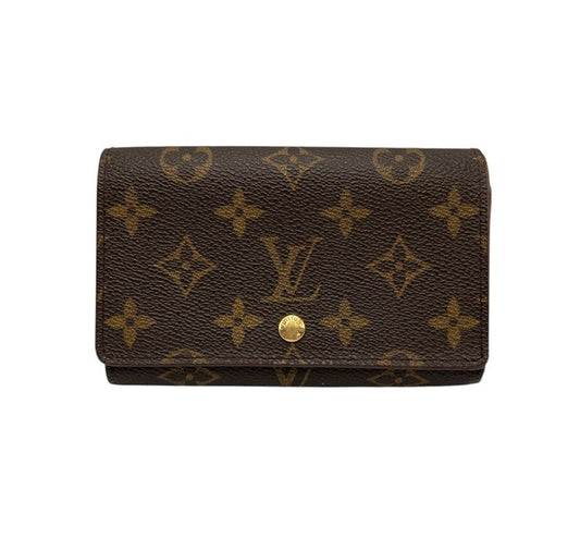 LOUIS VUITTON ルイヴィトン モノグラム ポルトモネ ビエ トレゾール M61730 中古 D4