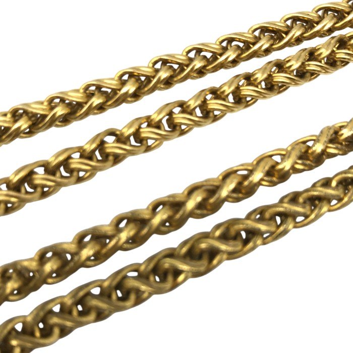 CHANEL シャネル ネックレス レディース ココマーク ヴィンテージ ロングチェーン ゴールドカラー 中古 T1