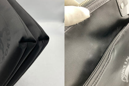 HUNTING WORLD ハンティングワールド ナイロン ショルダーバッグ ブラック 中古 D4