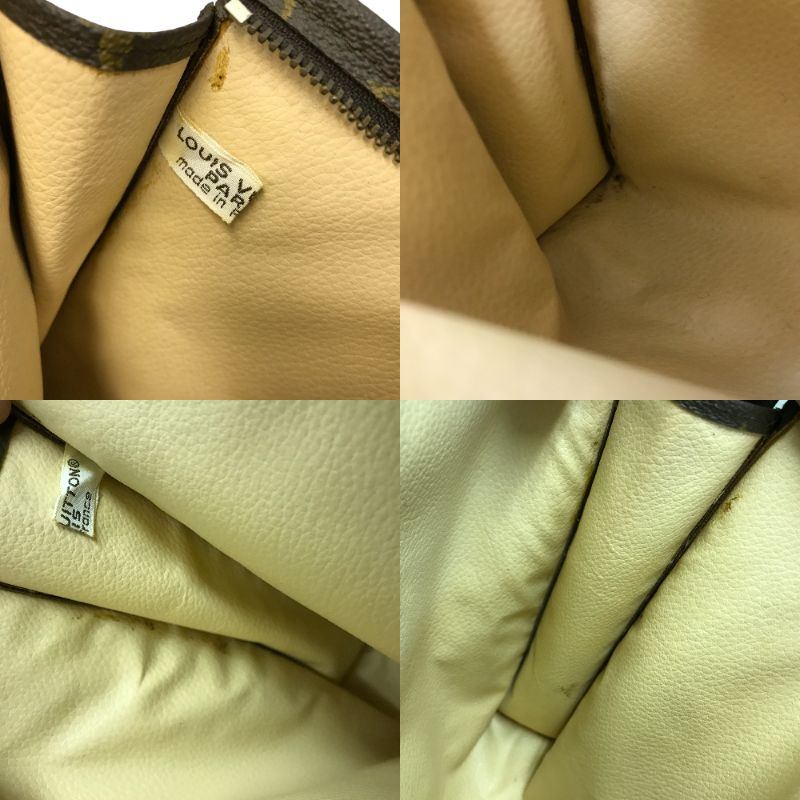 LOUIS VUITTON ルイヴィトン モノグラム ポッシュトワレ レディース コスメ 化粧ポーチ セカンドバッグ PVC ブラウン 中古 T1