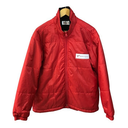 Panasonic TOYOTA Racing F1 ジャケット メンズ ナイロン 中綿インナー付き フード収納 ジップアップ 刺繍 レッド/ホワイト Mサイズ 中古 T1