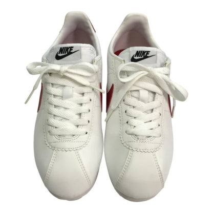 NIKE ナイキ CLASSIC CORTEZ LEATHER スニーカー レディース ローカット レザー コルテッツ ホワイト/レッド 23.5cm 807471-103 中古 T1