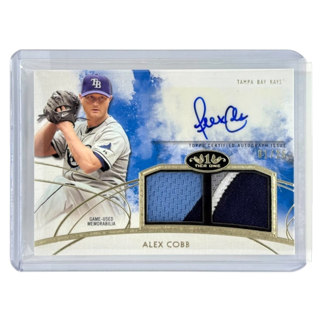 TOPPS MLBカード TIER ONE ALEX COBB TAMPA BAY RAYS /25 #DAR-AC 中古 IT1