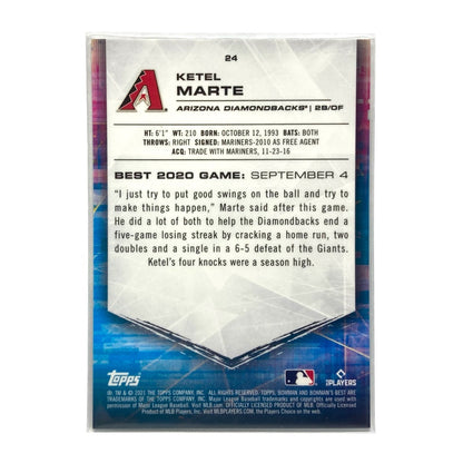 TOPPS MLBカード BOWMAN'S BEST KETEL MARTE DIAMONDBACKS 014/150 #24 中古 IT2