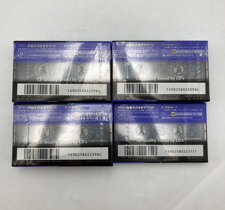 maxell Metal CD's 20分 カセットテープ 2PACK 3個セット＋1PACK 中古 D4