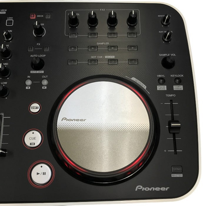 Pioneer DJコントローラー ホワイト/ブラック LED エフェクト ホームDJ ミックス DDJ-ERGO-V 中古 T1