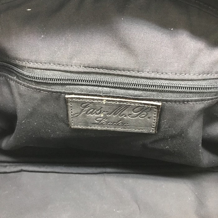 Jas-M.B. ジェスエムビー ボストンバッグ メンズ レザー ブラック 中古 N1