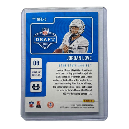 PANINI NFLカード SCORE JORDAN LOVE UTAH STATE UNIVERSITY 033/100 #NFL-6 中古 IT2