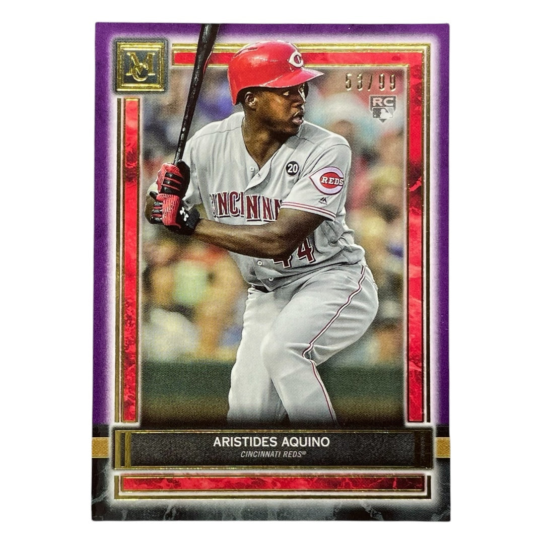 TOPPS MLBカード MUSEUM COLLECTION ARISTIDES AQUINO CINCINNATI REDS /99 #28 中古 IT2