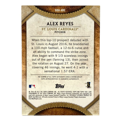 TOPPS MLBカード TIER ONE ALEX REYES CARDINALS 042/140 #BOA-ARE 中古 IT2