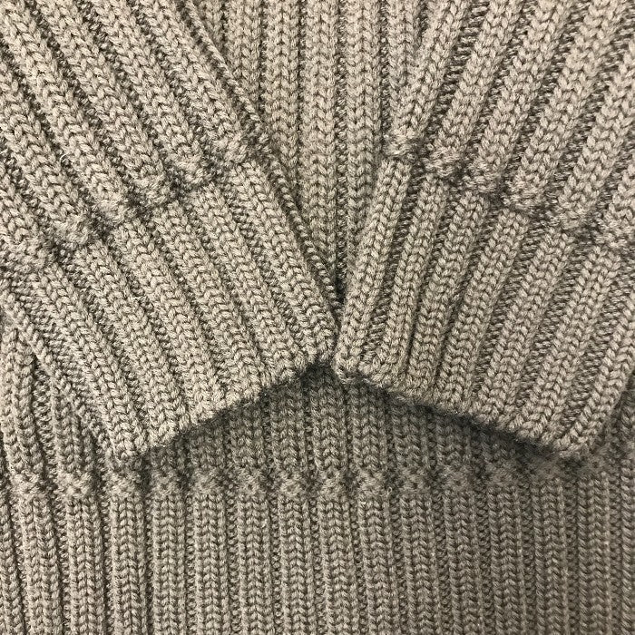 ARMANI COLLEZIONI アルマーニコレツォーニ ニット トップス メンズ 冬 ウール 厚手 リブ編み ショールカラー ブラウン 54サイズ 中古 W1