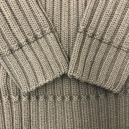 ARMANI COLLEZIONI アルマーニコレツォーニ ニット トップス メンズ 冬 ウール 厚手 リブ編み ショールカラー ブラウン 54サイズ 中古 W1