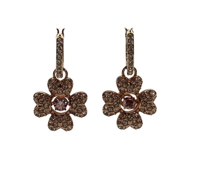SWAROVSKI スワロフスキー ldyllia イディリア ドロップピアス クローバー 5674212 中古 D4