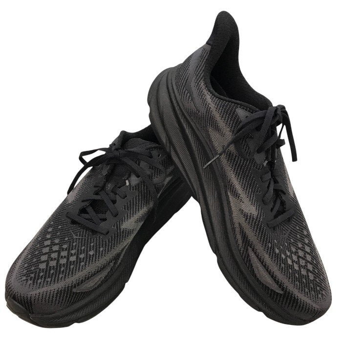 HOKA ONE ONE ホカオネオネ ランニングシューズ クリフトン 9/1127895 ブラック 31cm 中古 Y1