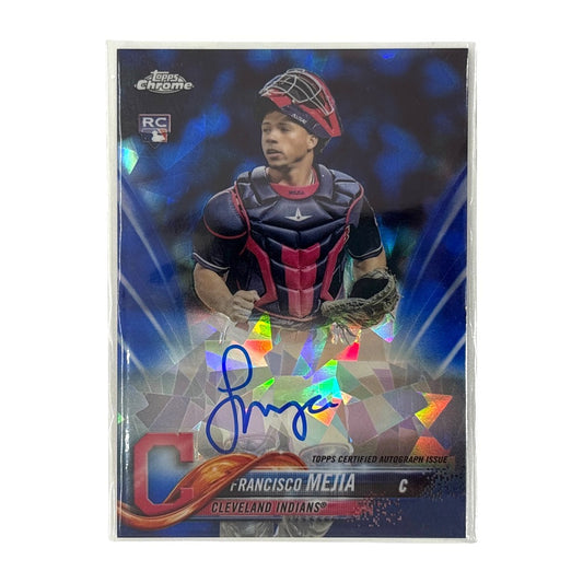 TOPPS MLBカード CHROME SAPPHIRE EDITION FRANCISCO MEJIA CLEVELAND INDIANS #AC-FM 中古 IT1