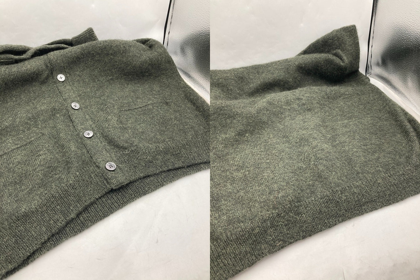 steven alan スティーブンアラン ウール Vネックカーディガン ルーズフィット メンズ サイズS 中古 D4