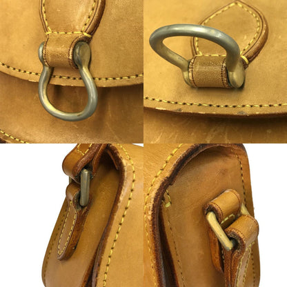 LOUIS VUITTON ルイヴィトン サンクルー ショルダーバッグ レディース レザー 斜め掛け ヴィンテージ ミニサイズ フラップ ブラウン 中古 T1