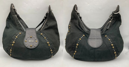 DIESEL ディーゼル スタッズ 2WAY ショルダーバッグ 中古 D4