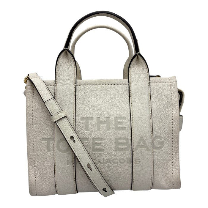 MARC JACOBS THE TOTE ミニ 2WAY バッグ ホワイト マークジェイコブス トートバッグ ショルダー ブランド レディース 中古 W４
