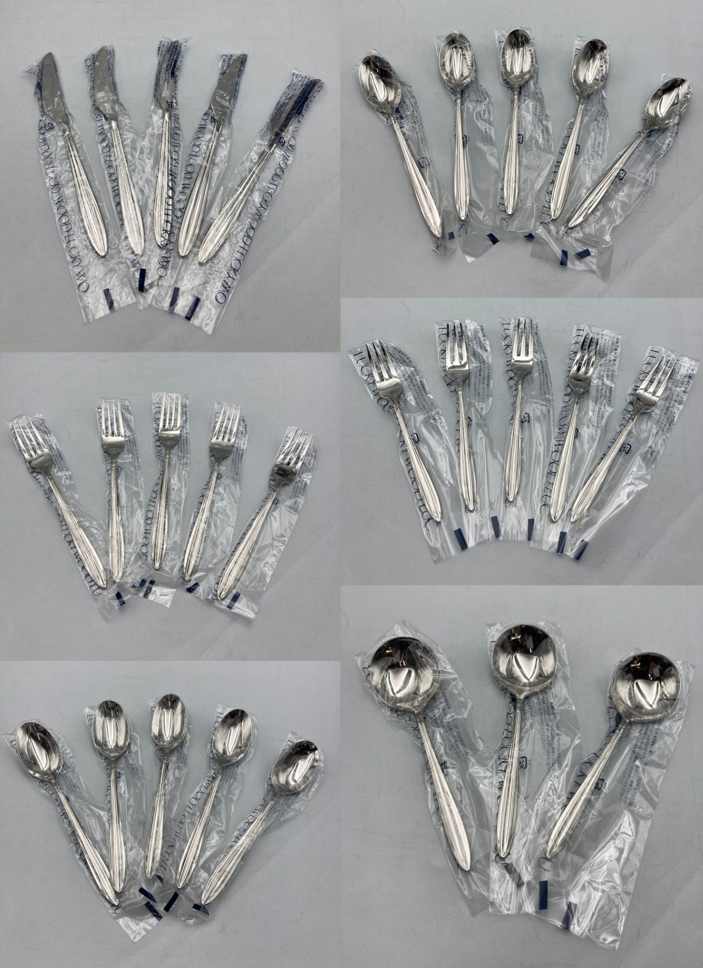 LUCKYWOOD ラッキーウッド 18-8 グラーツ ディナーセット 28P カトラリー 中古 D4