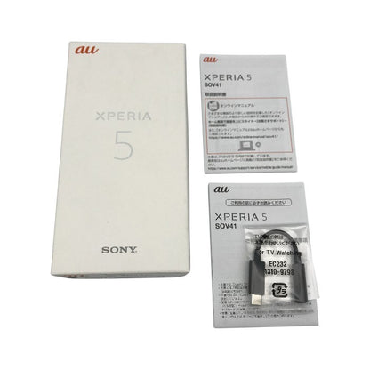 SONY XPERIA 5 スマートフォン 本体 4G アンドロイド SIMロック解除済み テレビ 有機EL スリム ブラック SOV41 中古 T1
