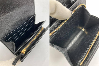 GUCCI グッチ オフィディア GG シェリーライン 二つ折り財布 598662 ブラック 中古 D4