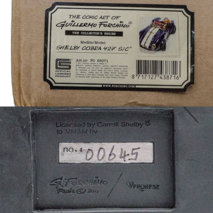 THE COMIC ART OF GUILLERMO FORCHINO THE COLLECTOR'S SERIES SHELBY COBRA 427 SIC 中古 a1