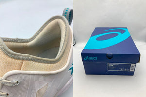 asics アシックス GLIDE NOVA FF バスケットシューズ WHITE / LAGOON 27.5cm 中古 D4