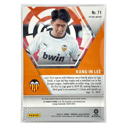 PANINI サッカーカード MOSAIC LaLiga PRIZM KANG-IN LEE VALENCIA #71 中古 IT1