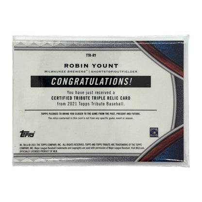 TOPPS MLBカード TRIBUTE ROBIN YOUNT MILWAUKEE BREWERS 031/150 #TTR-RY 中古 IT1
