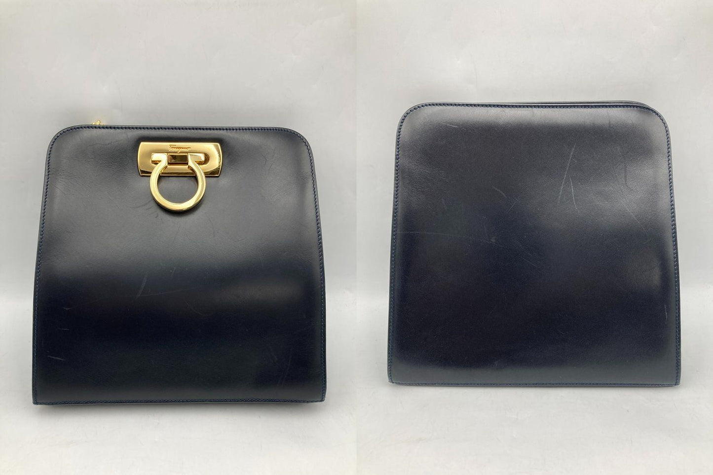 Salvatore Ferragamo サルヴァトーレフェラガモ ガンチーニ チェーン ショルダーバッグ 中古 D4