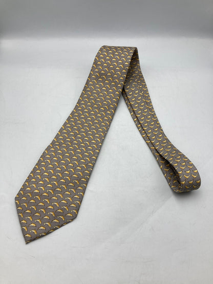 dunhill ダンヒル イルカ柄 ネクタイ シルク 中古 D4