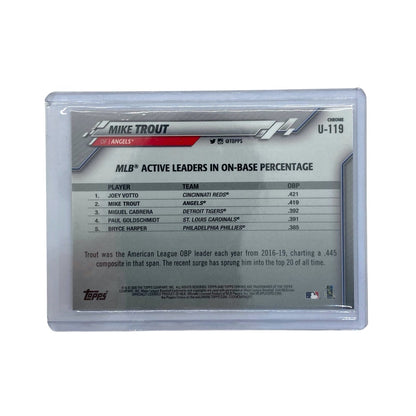 TOPPS MLBカード CHROME MIKE TROUT #U-119 中古 IT1