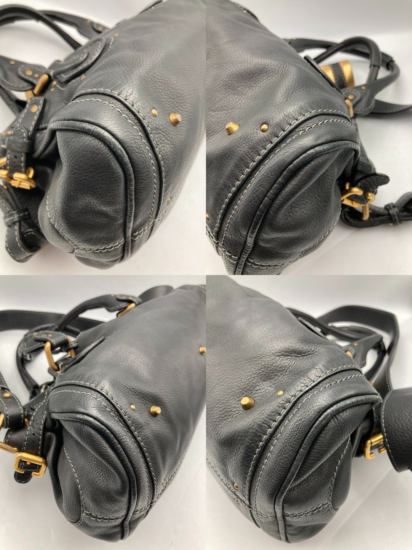 Chloe クロエ パディントン 2WAY レザーバッグ レディース ブラック 中古 D4
