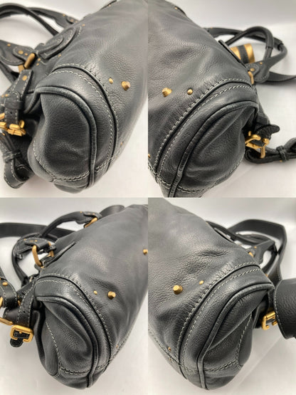 Chloe クロエ パディントン 2WAY レザーバッグ レディース ブラック 中古 D4
