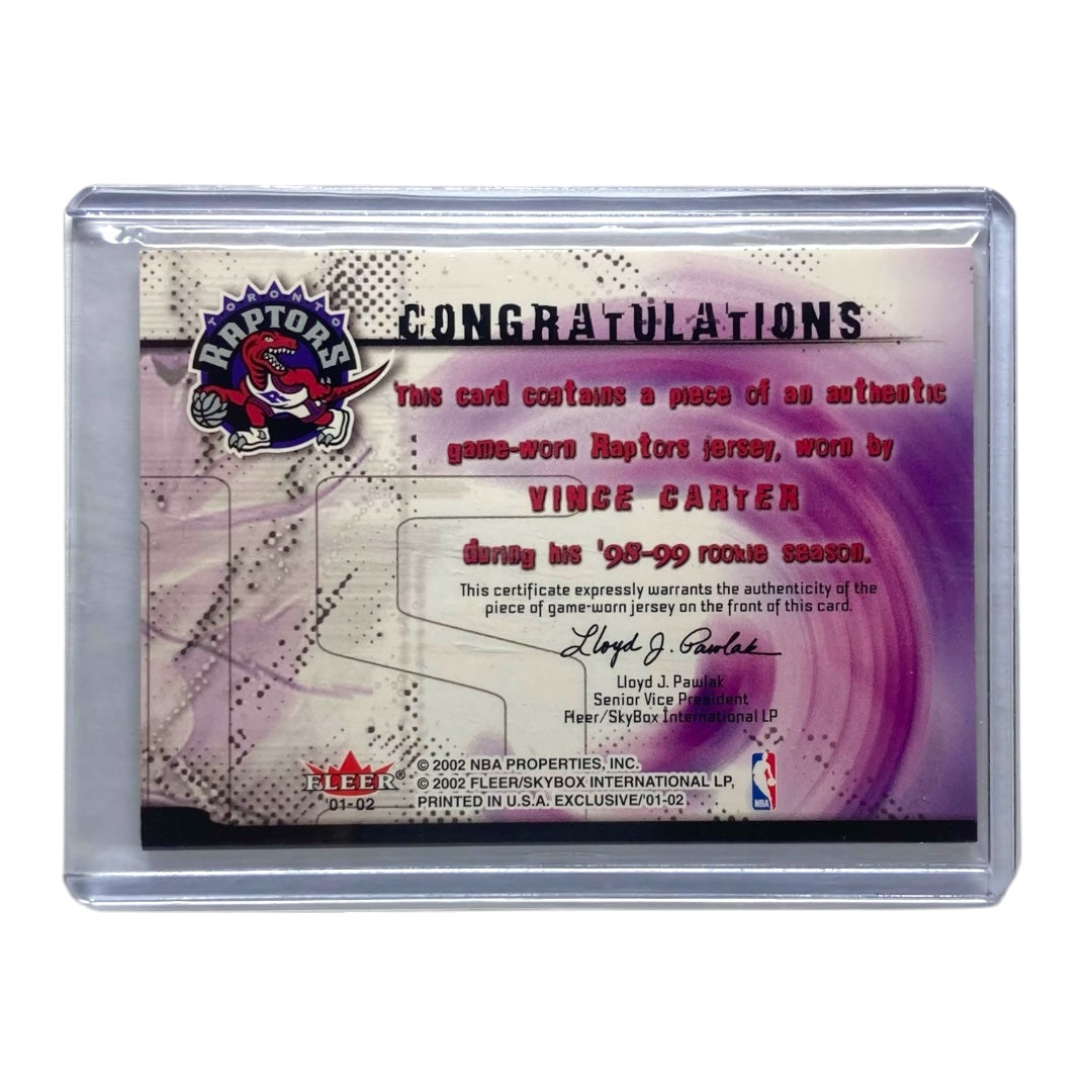 FLEER NBAカード EXCLUSIVE VINSANITY COLLECTION VINCE CARTER TORONTO RAPTORS 中古 IT2