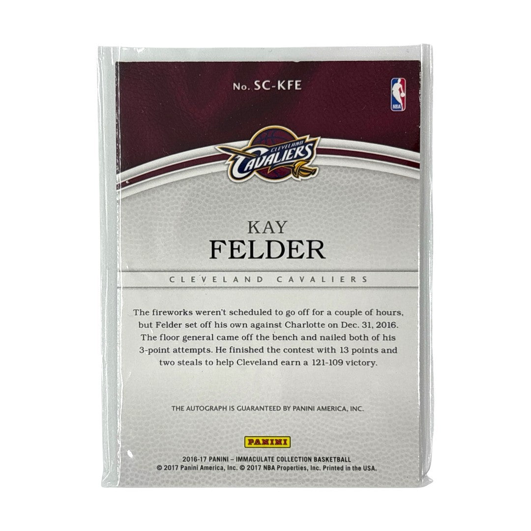 PANINI NBAカード IMMACULATE COLLECTION KAY FELDER CLEVELAND CAVALIERS 55/99 #SC-KFE 中古 IT1