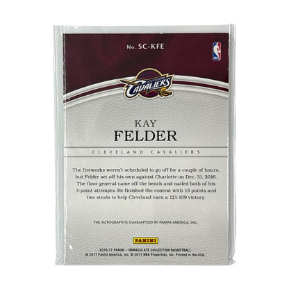 PANINI NBAカード IMMACULATE COLLECTION KAY FELDER CLEVELAND CAVALIERS 55/99 #SC-KFE 中古 IT1