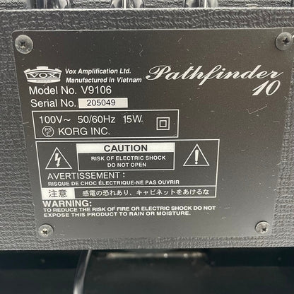 VOX Pathfinder10 ギターアンプ V9106 ボックス 2ch ラインアウト 練習 入門 中古 R4