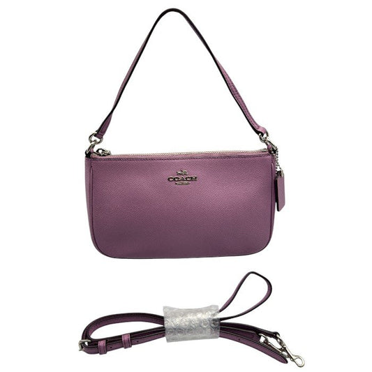 COACH 2WAY ショルダーバッグ パープル F25591 コーチ 鞄 ハンドバッグ 小さめ ミニ お出かけ 中古 W４
