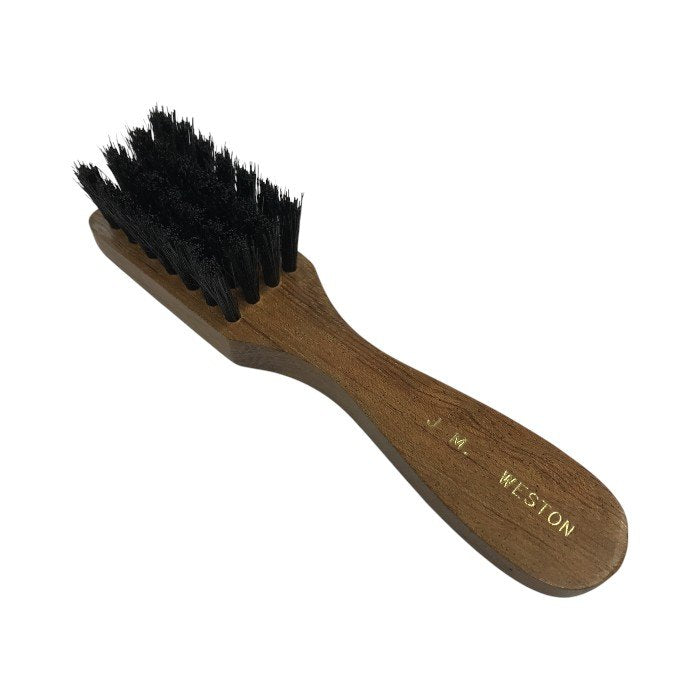 J.M.WESTON シューケアセット 靴磨き 黒クリーム 木製ブラシ お手入れ ブラウン 中古 T1