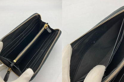 PRADA プラダ ナッパゴーフル ラウンドファスナー長財布 中古 D4