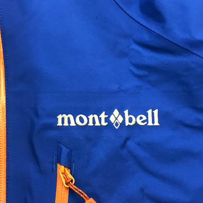 mont-bell モンベル ストリームパーカ メンズ ナイロン GORE-TEX ゴアテックス エアレーション シェル 防水 ブルー Mサイズ 1102517 中古 T1