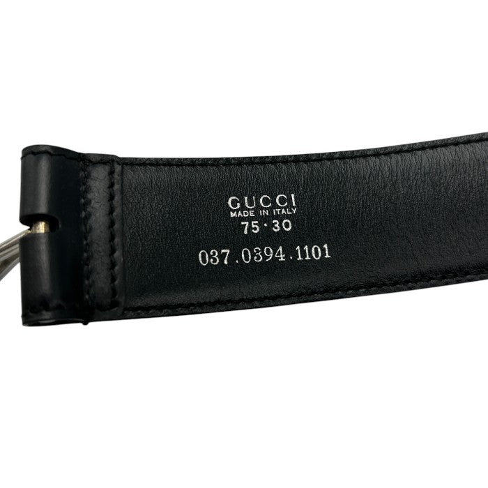 GUCCI グッチ ベルト 037 0394 1101 レザー 本革 レディース 服飾 中古 W４